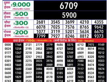Dear Lottery Chart 2024