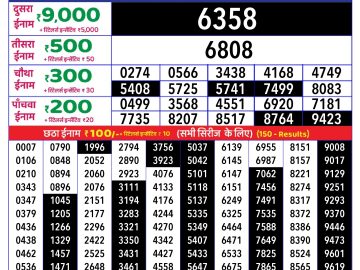 Dear Lottery Chart 2024