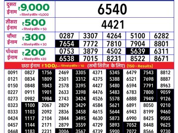 Dear Lottery Chart 2024