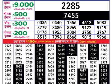 Dear Lottery Chart 2024
