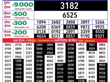 Dear Lottery Chart 2024