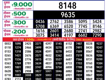 Dear Lottery Chart 2024