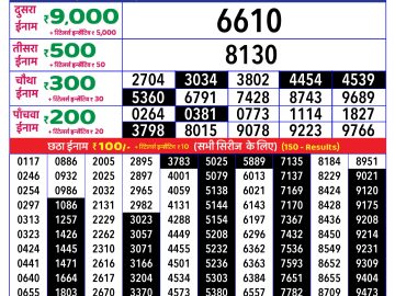 Dear Lottery Chart 2024
