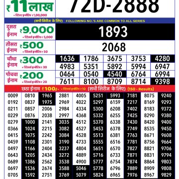 Dear Lottery Chart 2024