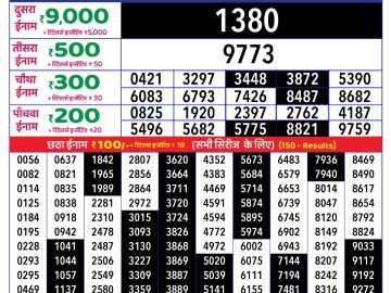 Dear Lottery Chart 2024