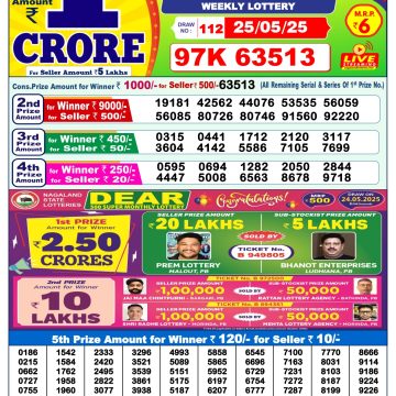 Dear Lottery Chart 2024