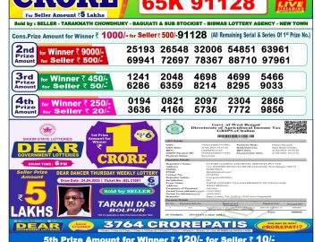 Dear Lottery Chart 2024
