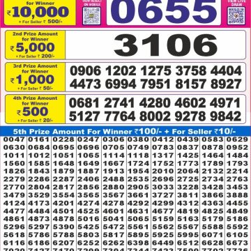 Dear Lottery Chart 2024