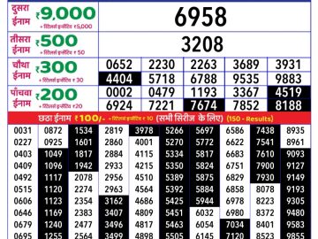 Dear Lottery Chart 2024