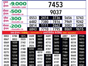 Dear Lottery Chart 2024