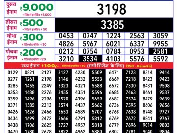 Dear Lottery Chart 2024