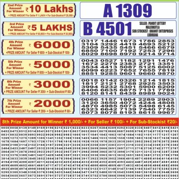 Dear Lottery Chart 2024