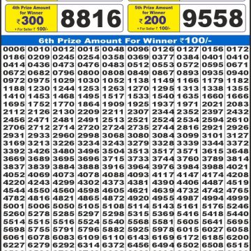 Dear Lottery Chart 2024