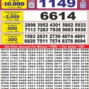 Dear Lottery Chart 2024