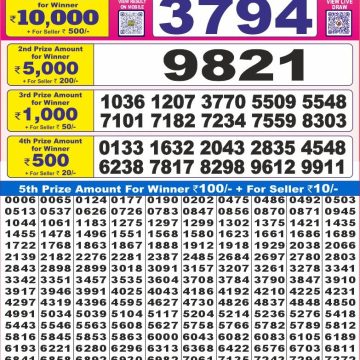 Dear Lottery Chart 2024