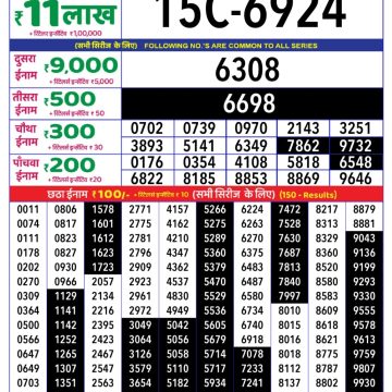 Dear Lottery Chart 2024