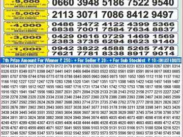 Dear Lottery Chart 2024