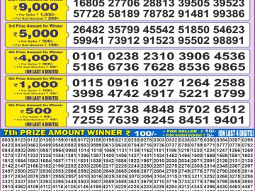 Dear Lottery Chart 2024