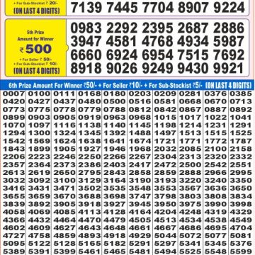 Dear Lottery Chart 2024