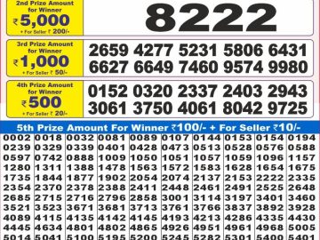 Dear Lottery Chart 2024