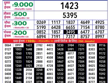 Dear Lottery Chart 2024