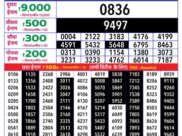Dear Lottery Chart 2024