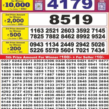 Dear Lottery Chart 2024