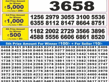 Dear Lottery Chart 2024