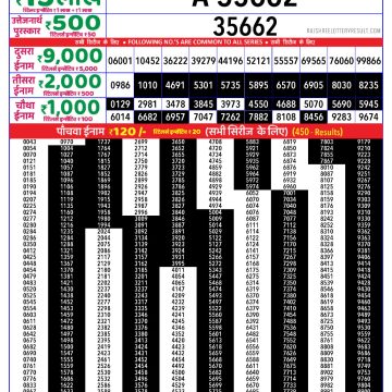 Dear Lottery Chart 2024