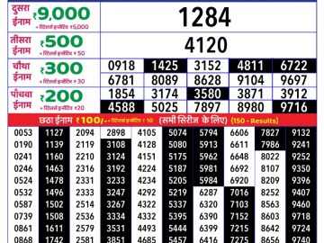 Dear Lottery Chart 2024