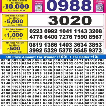 Dear Lottery Chart 2024