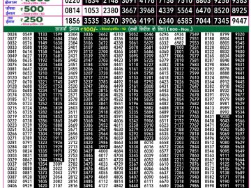 Dear Lottery Chart 2024