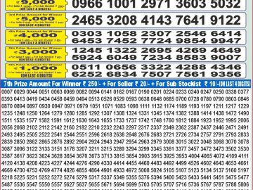 Dear Lottery Chart 2024