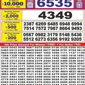Dear Lottery Chart 2024