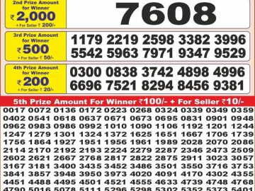 Dear Lottery Chart 2024