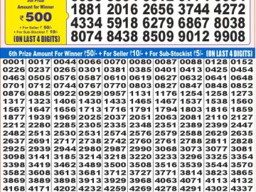 Dear Lottery Chart 2024