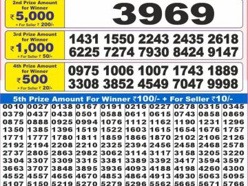 Dear Lottery Chart 2024