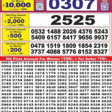 Dear Lottery Chart 2024