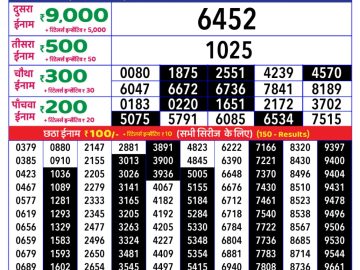 Dear Lottery Chart 2024