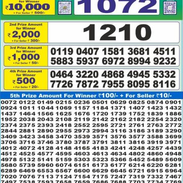 Dear Lottery Chart 2024
