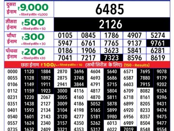 Dear Lottery Chart 2024