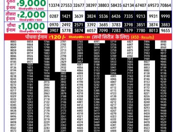 Dear Lottery Chart 2024