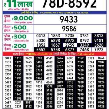 Dear Lottery Chart 2024