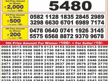 Dear Lottery Chart 2024
