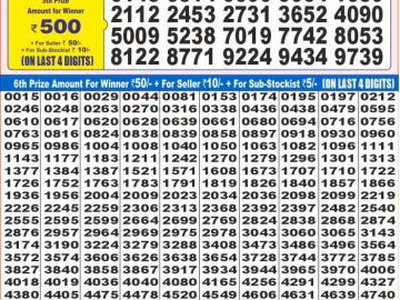 Dear Lottery Chart 2024