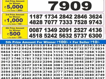 Dear Lottery Chart 2024