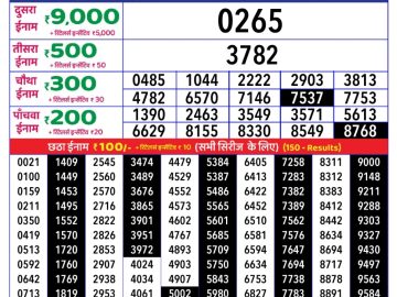 Dear Lottery Chart 2024