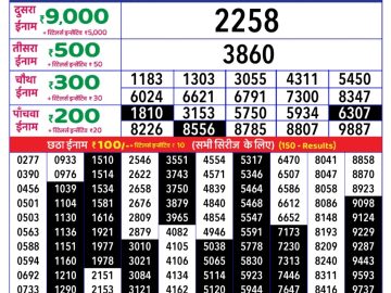 Dear Lottery Chart 2024