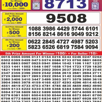 Dear Lottery Chart 2024
