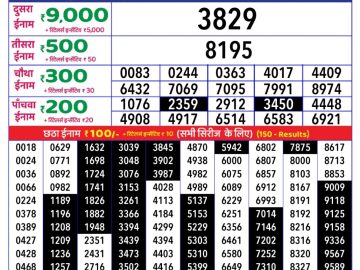 Dear Lottery Chart 2024